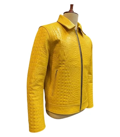Alligator Embossed Yellow
