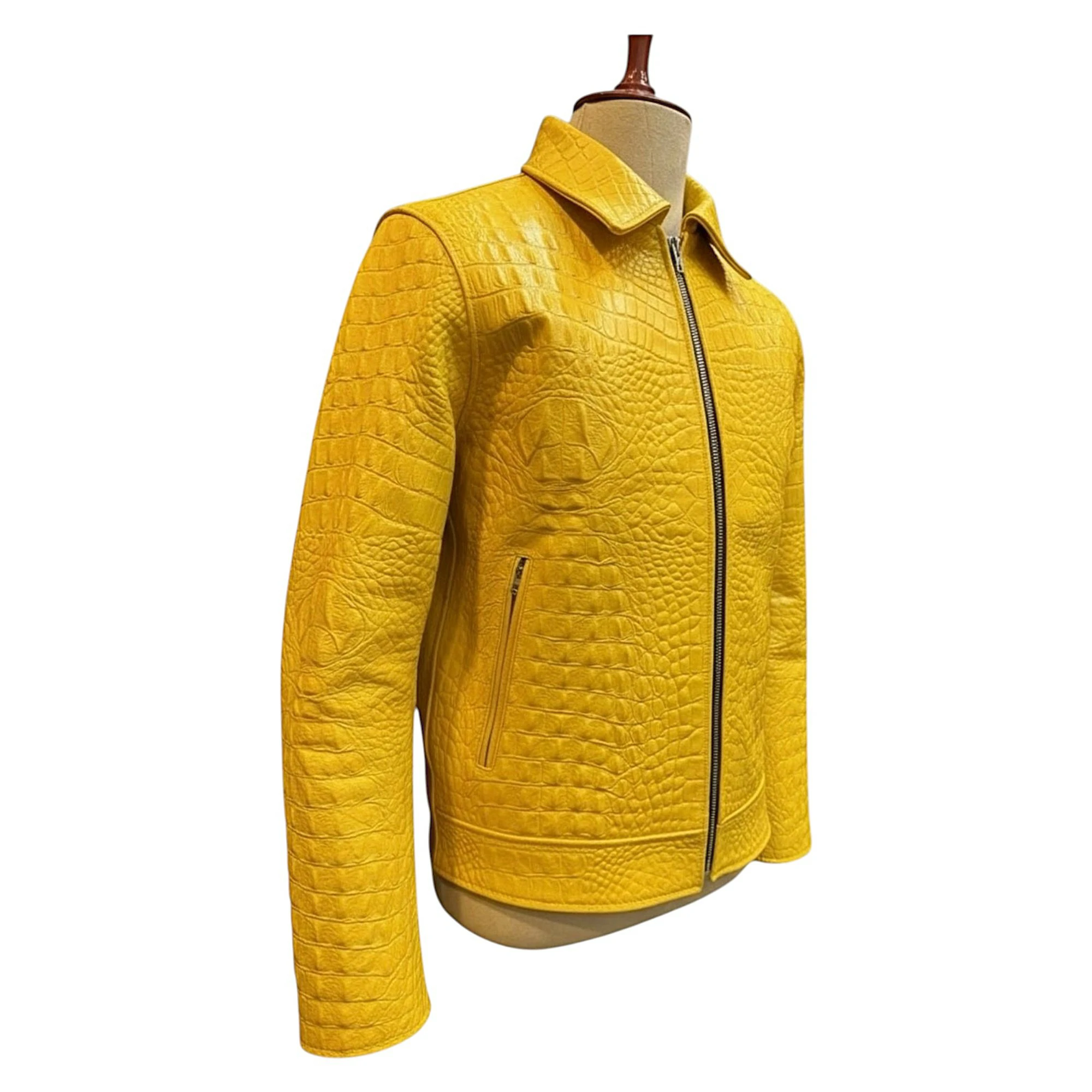 Alligator Embossed Yellow Alligator Embossed Yellow